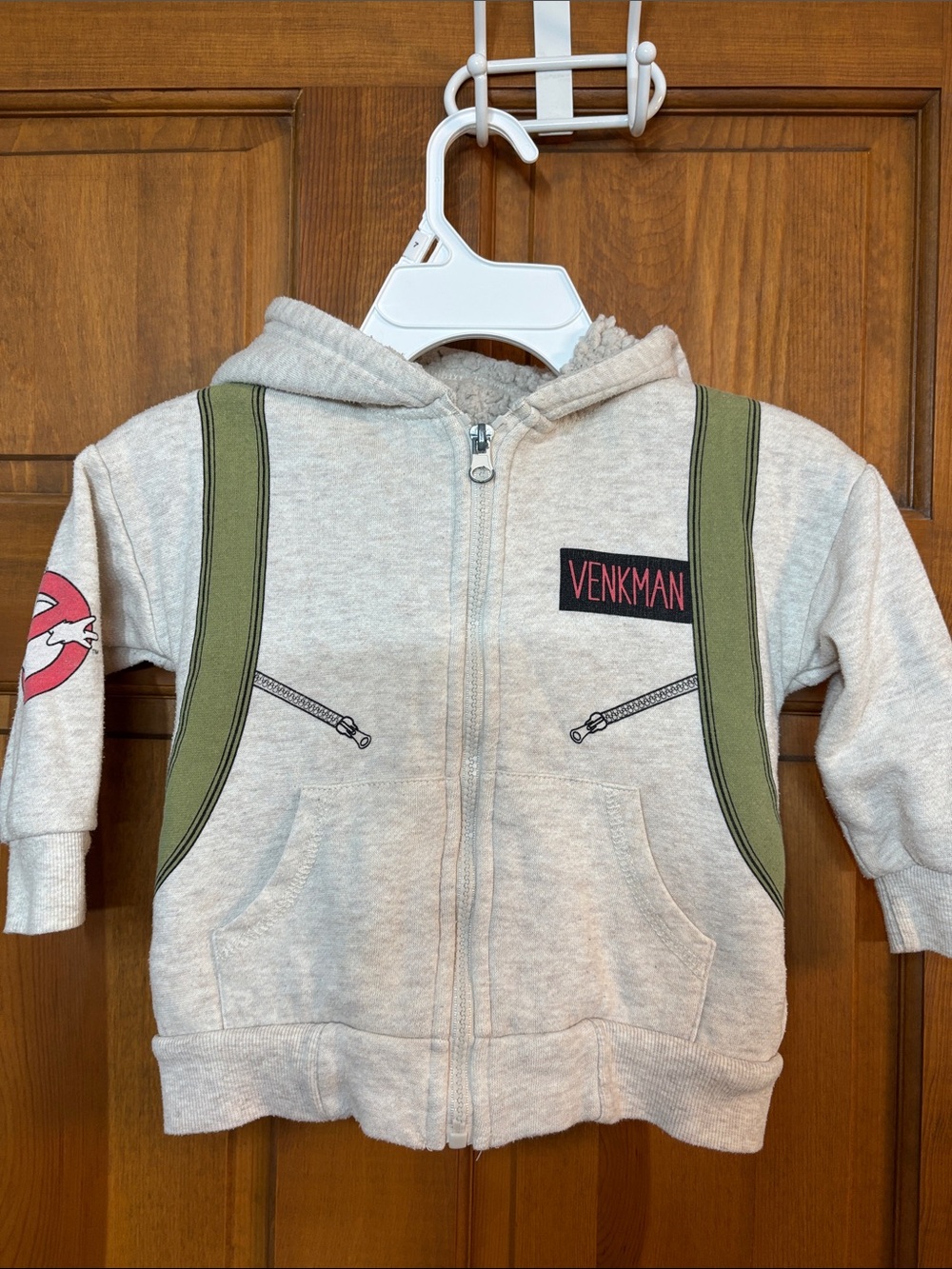 Ghostbusters 3T hoodie venkman with proton pack. Used - fleece lining.